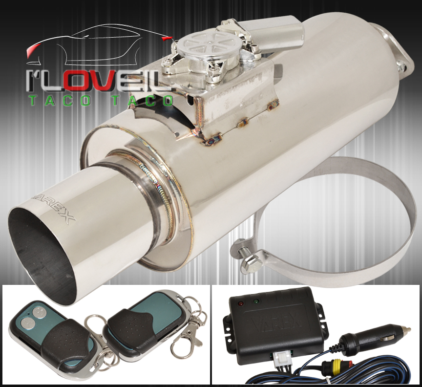 2.5" INLET UNIVERSAL XFORCE VAREX EXHAUST MUFFLER REMOTE SOUND CONTROL