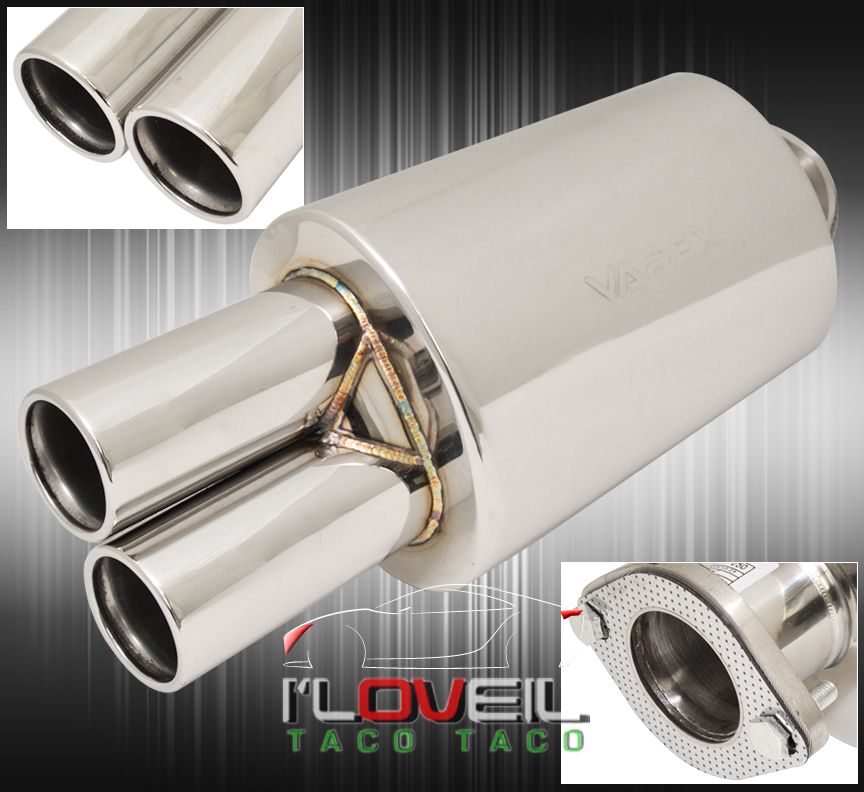 2.5" INLET UNIVERSAL XFORCE VAREX EXHAUST MUFFLER REMOTE SOUND CONTROL