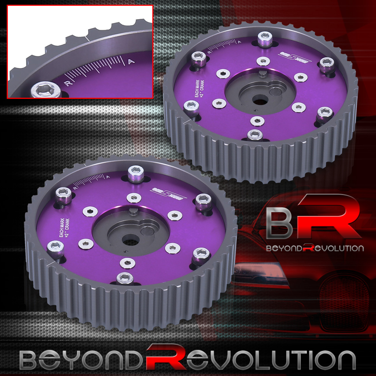 For BMW E21 E28 E30 E34 E36 2pc Replacement M20 Motor Cam