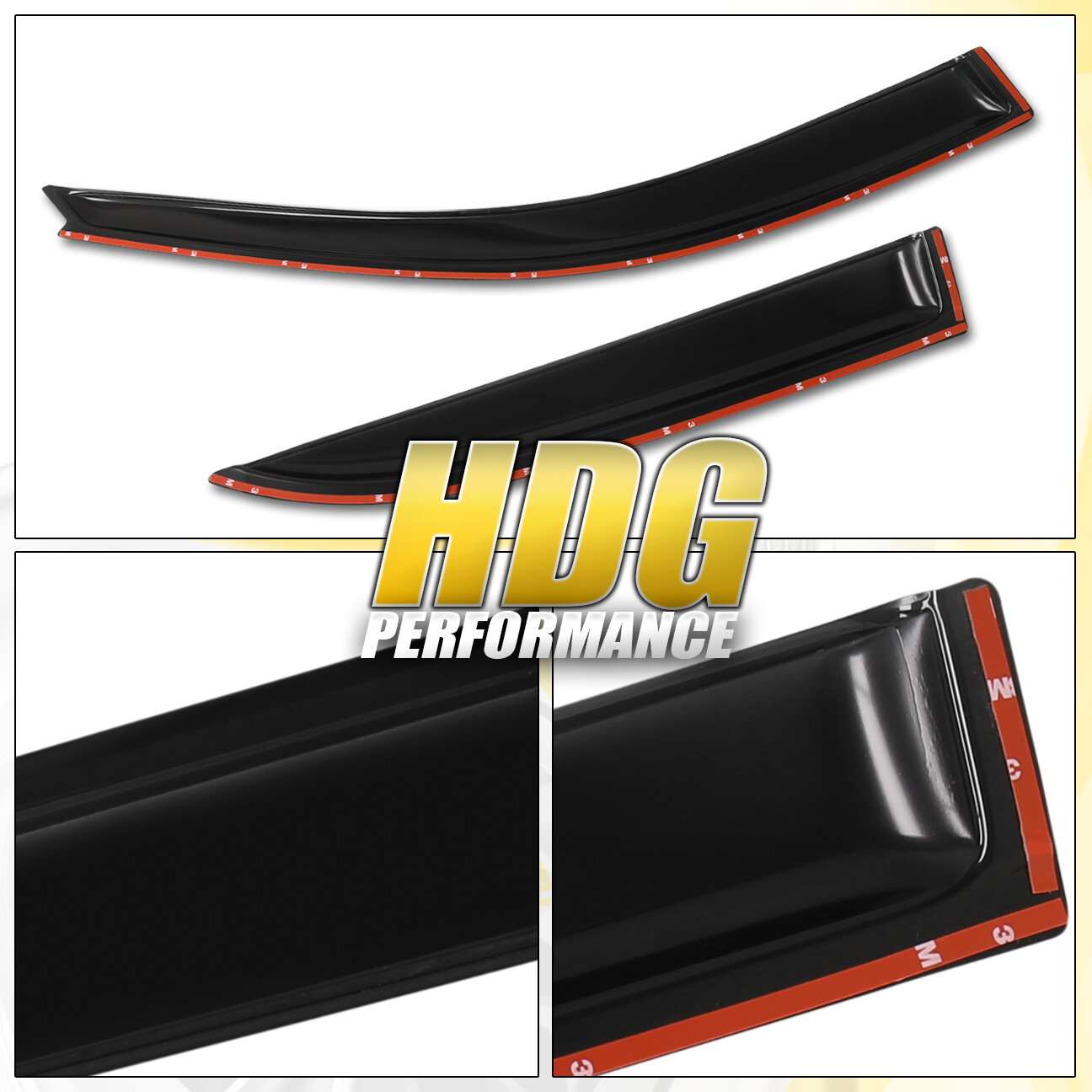 Fit 00-06 Nissan Sentra Tape-On Vent Window 4 Door Side Visor Guard Vip Jdm