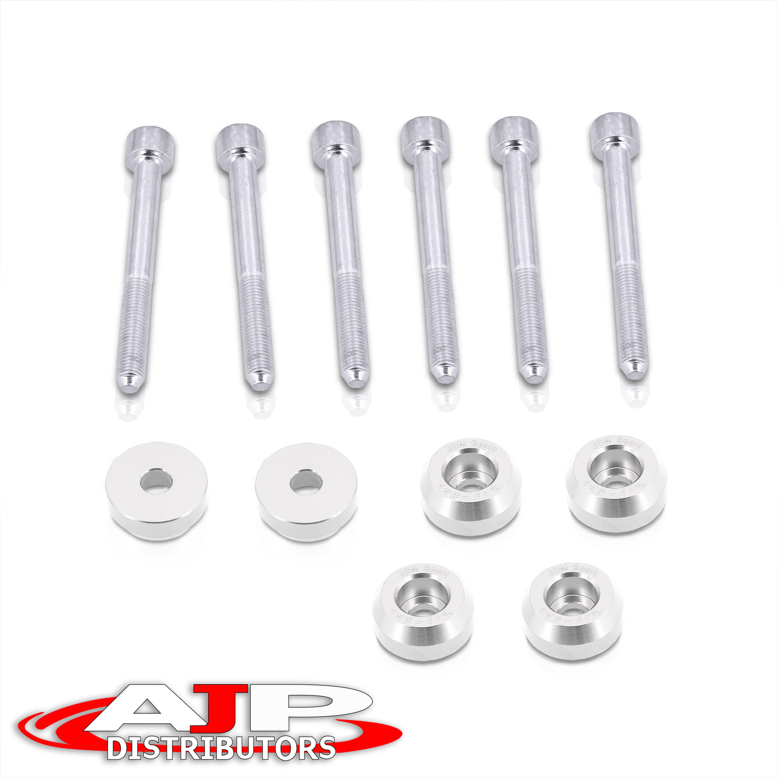 Lower Control Arm LCA Washers Dress-Up Kit Silver For Civic del Sol CRX Integra