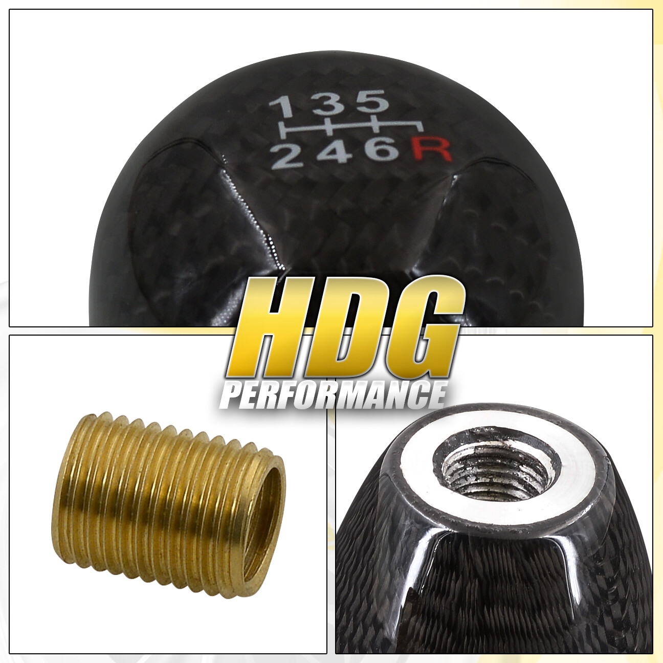 Universal M14X1.5 / M10X1.5 / 6Speed TypeR Style Quick Shift Knob