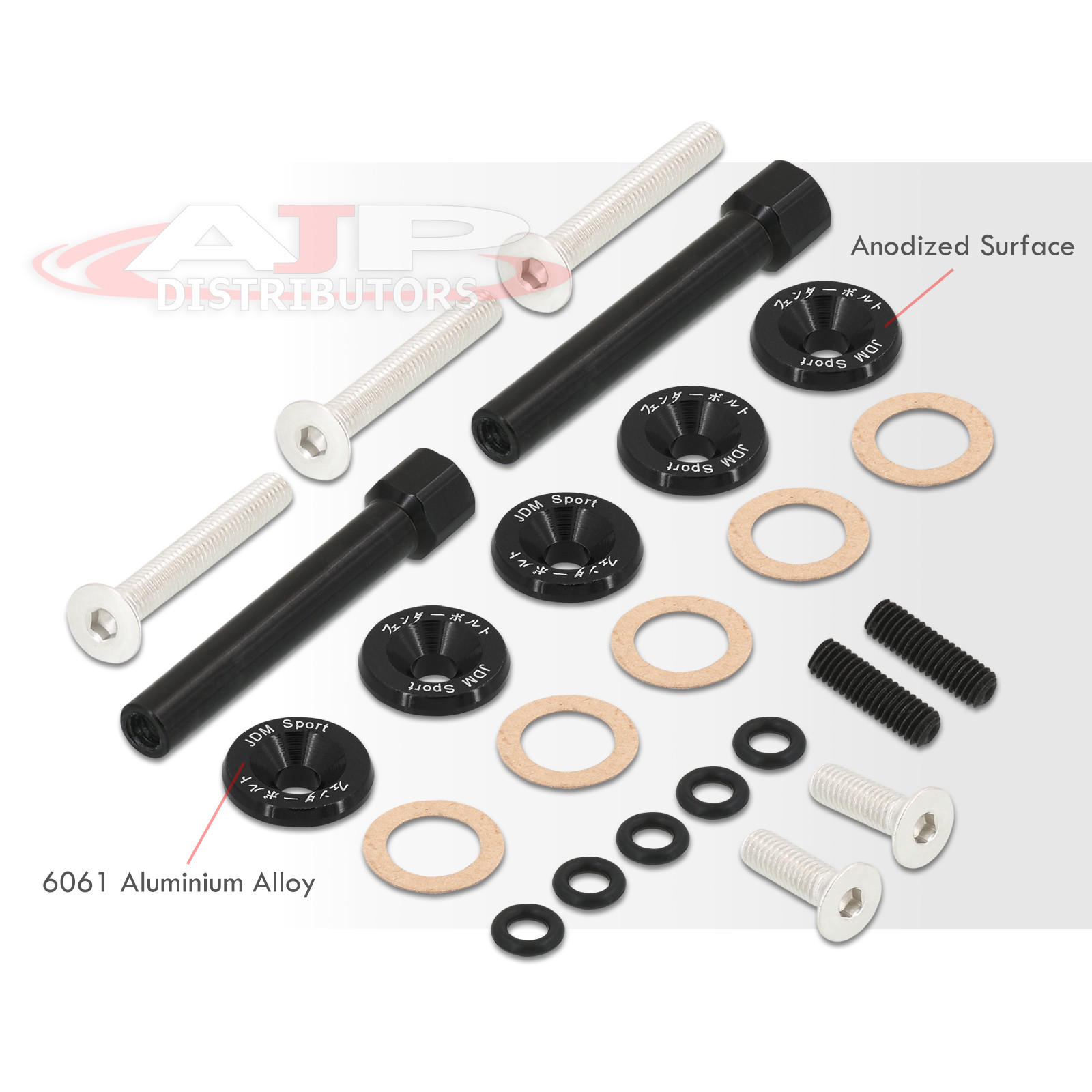 D15A2 D15B8 D16A1 D16A6 Jdm Aluminum Low Profile Motor Valve Cover Bolt Kit Red