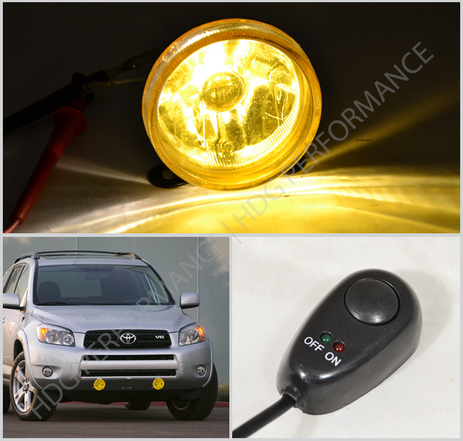 Universal 3 5 U0026quot Round Jdm Vip Yellow Front Bumper Fog Light