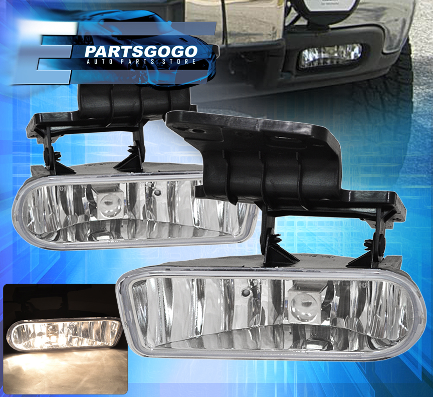 19992002 CHEVY SILVERADO FRONT DRIVING FOG LIGHTS LAMP CLEAR + HID KIT
