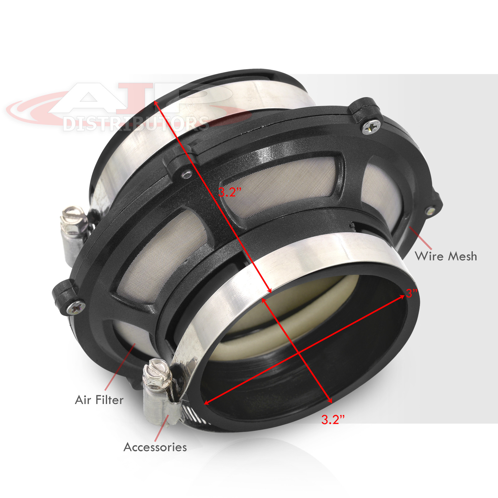 Buy FOR VW DTM 76MM 3" PERFORMANCE AIR INTAKE PIPE BYPASS VALVE FILTER