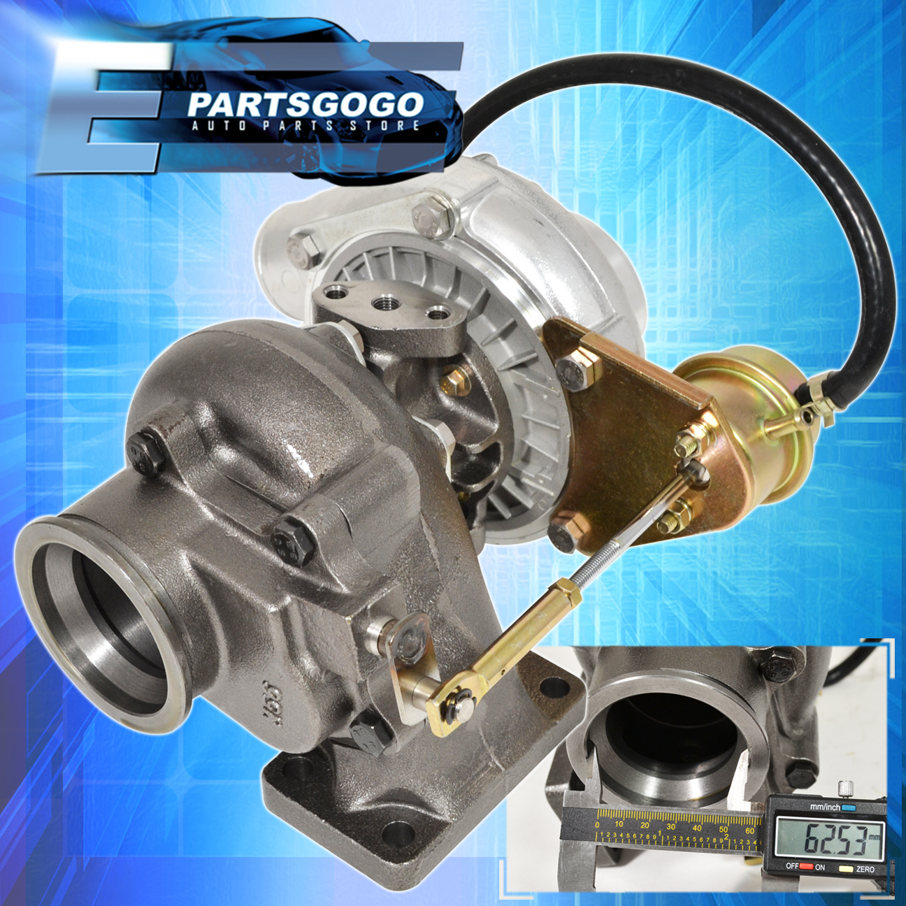 9093 Volvo 240 2.3L Exhaust Manifold + Jdm T3/T4 Jdm VBand Oil Cooled