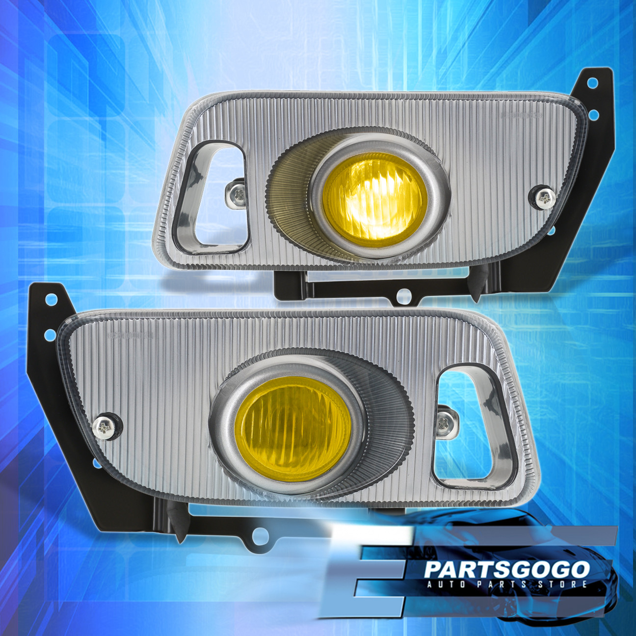 For 9295 Civic EG 2DR 3DR Coupe Yellow Fog Lights Left Right Side