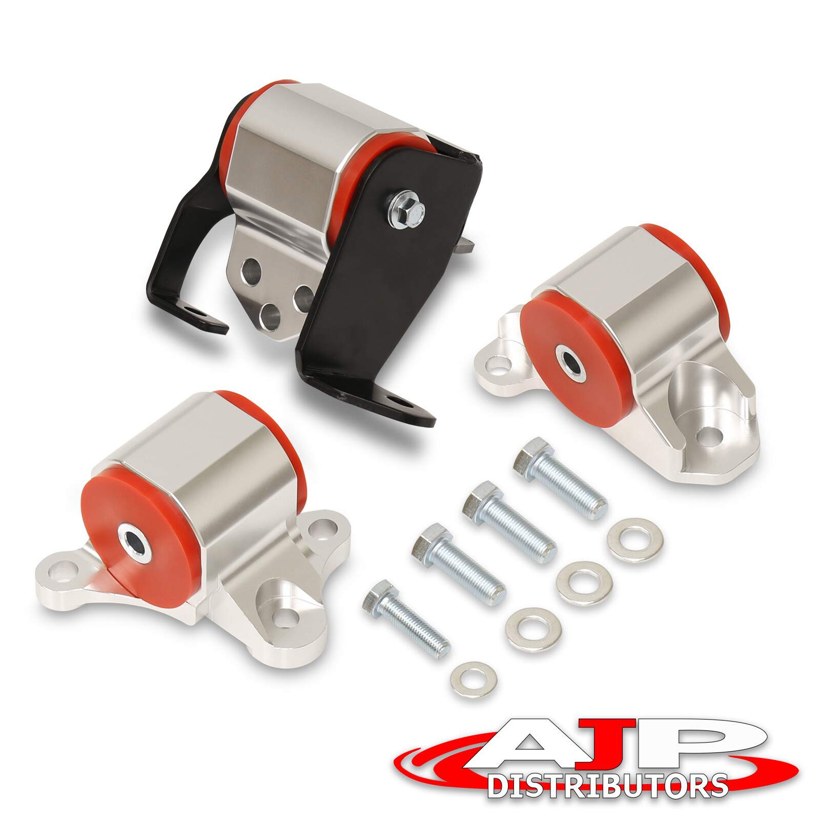 1996-2000 Honda Civic Engine Bracket Motor Mount Swap Kit Steel B-Series Red