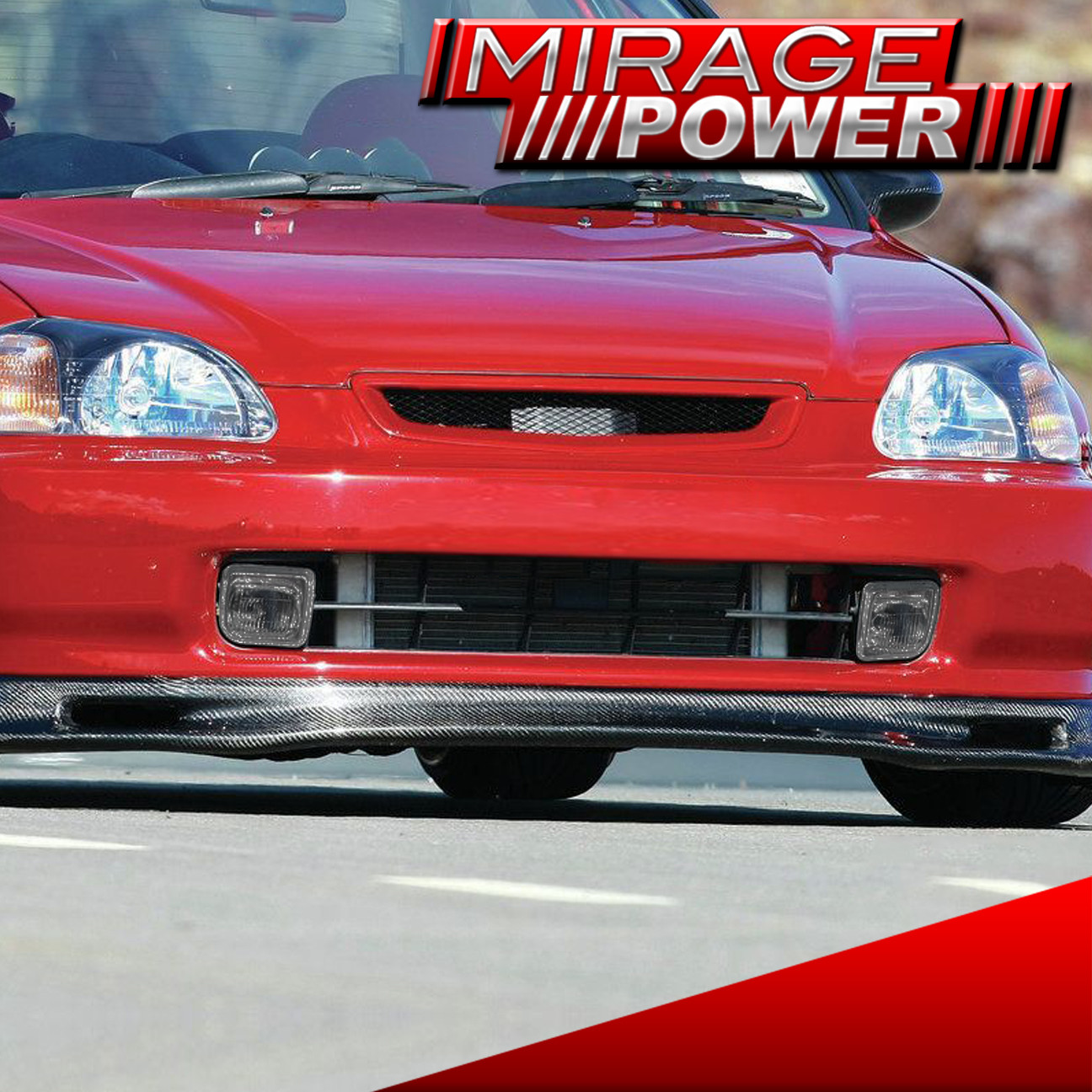 For 96 97 98 Honda Civic JDM Front Bumper Driving Fog Light Lamp Smoke