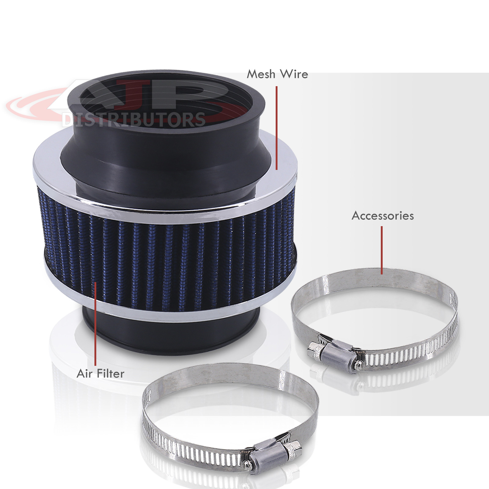 Universal 3" 76mm Turbo Cold Air Intake Valve Bypass Filter Sport