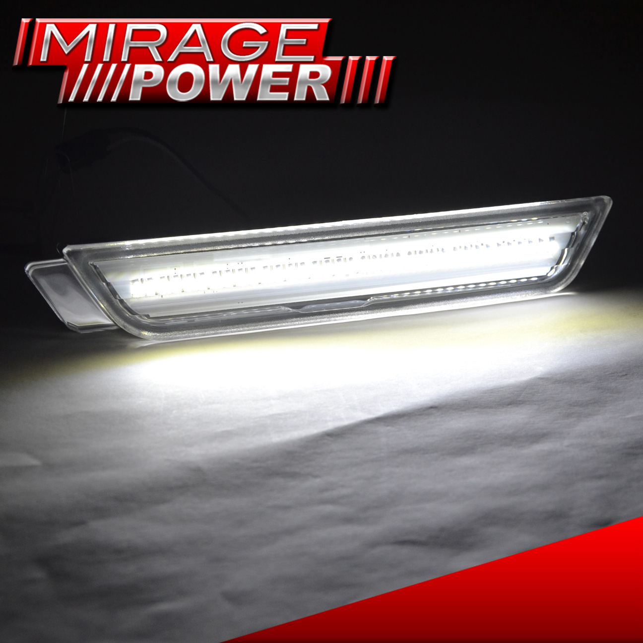 For 20102015 Chevy Camaro SS White LED Rear Side Markers Lights Clear