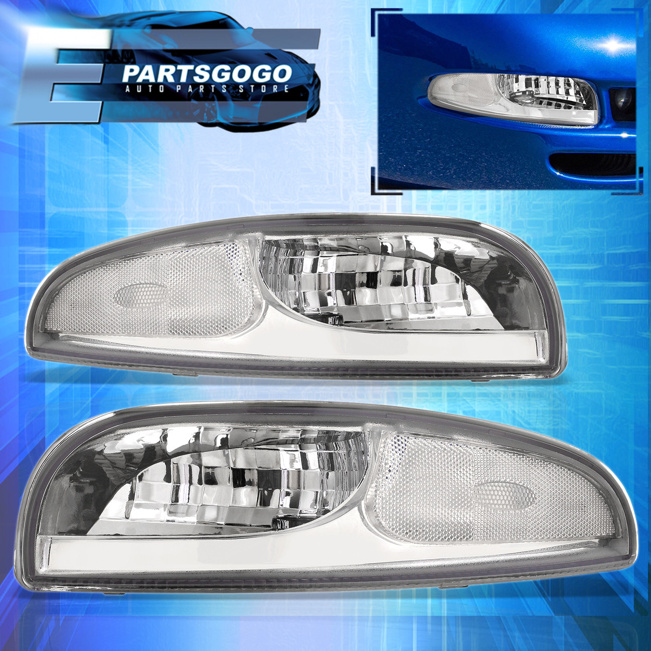 For 1997 2004 Chevy Corvette C5 Per Corner Light Clear Lens Details About For 1997 2004 Chevy Corvette C5 Per Corner Light Clear Lens Chrome Housing
