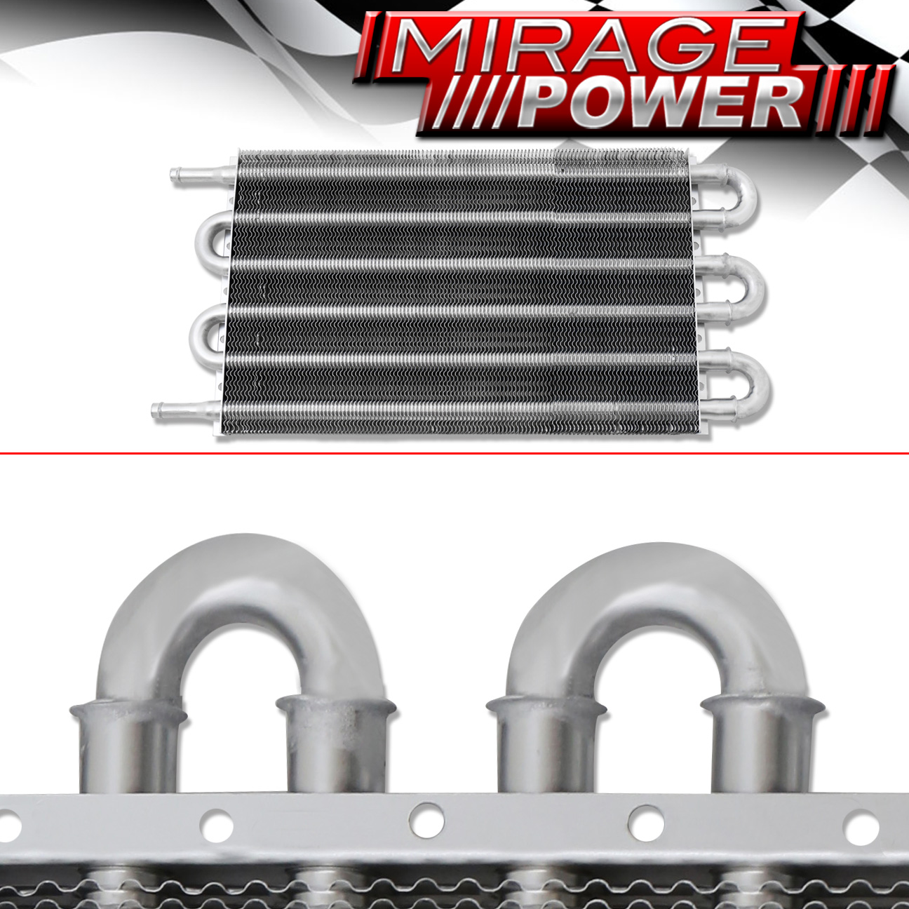 Universal Oil Transmission Power Steering Cooler Cooling Kit Aluminum