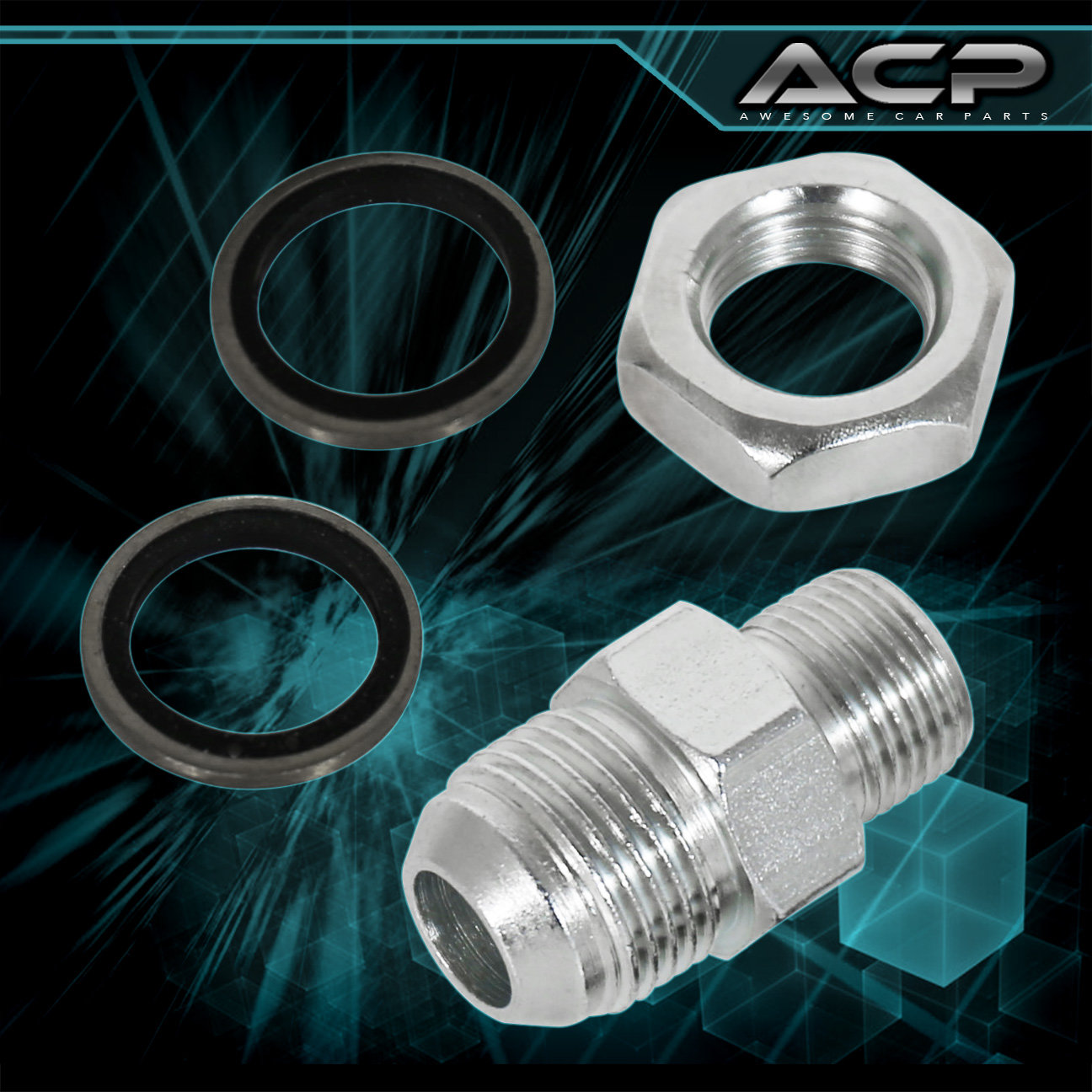 High Performance Turbo Oil Pan Return Drain Plug Bung Adapter For AN10