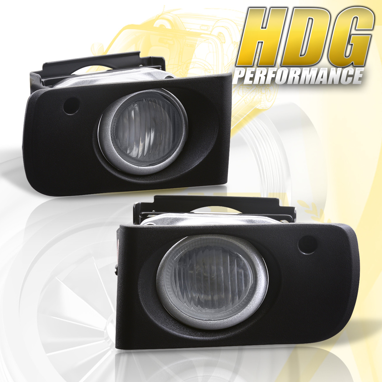 Fits 1994-1997 Acura Integra Clear Bumper Fog Light Lamp w//Switch+Harness+Bezel