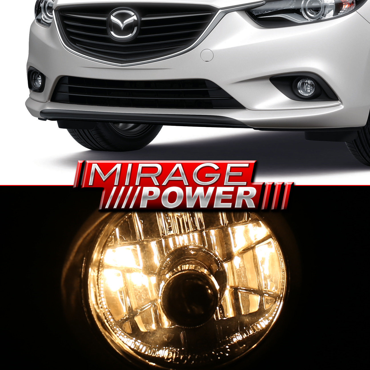 For 2013 2014 2015 Mazda 6 Driving Clear Bumper Fog Lights Lamps