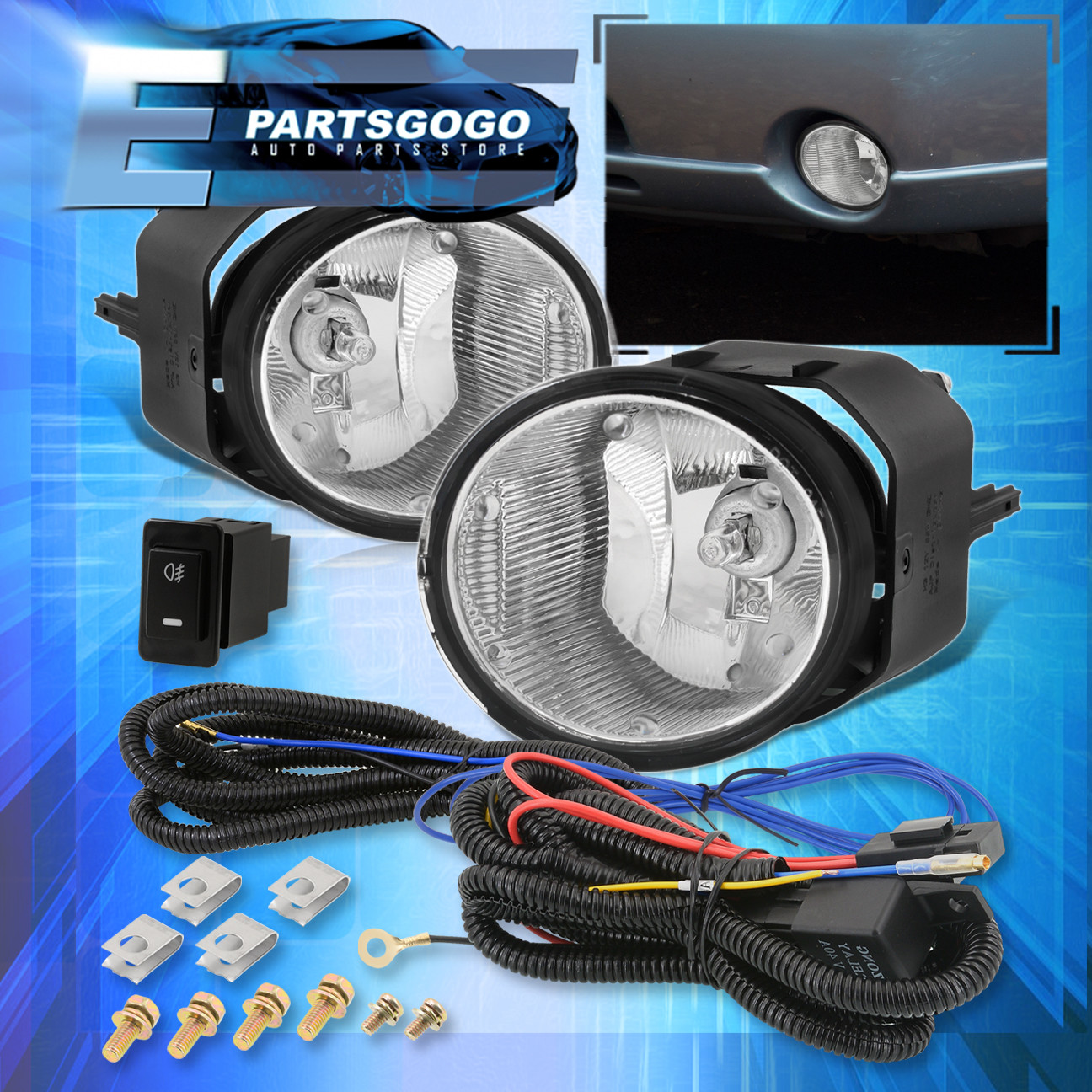 for 2001 2004 nissan frontier xterra fog lights clear lens 2007 nissan maxima fog light bulb replacement