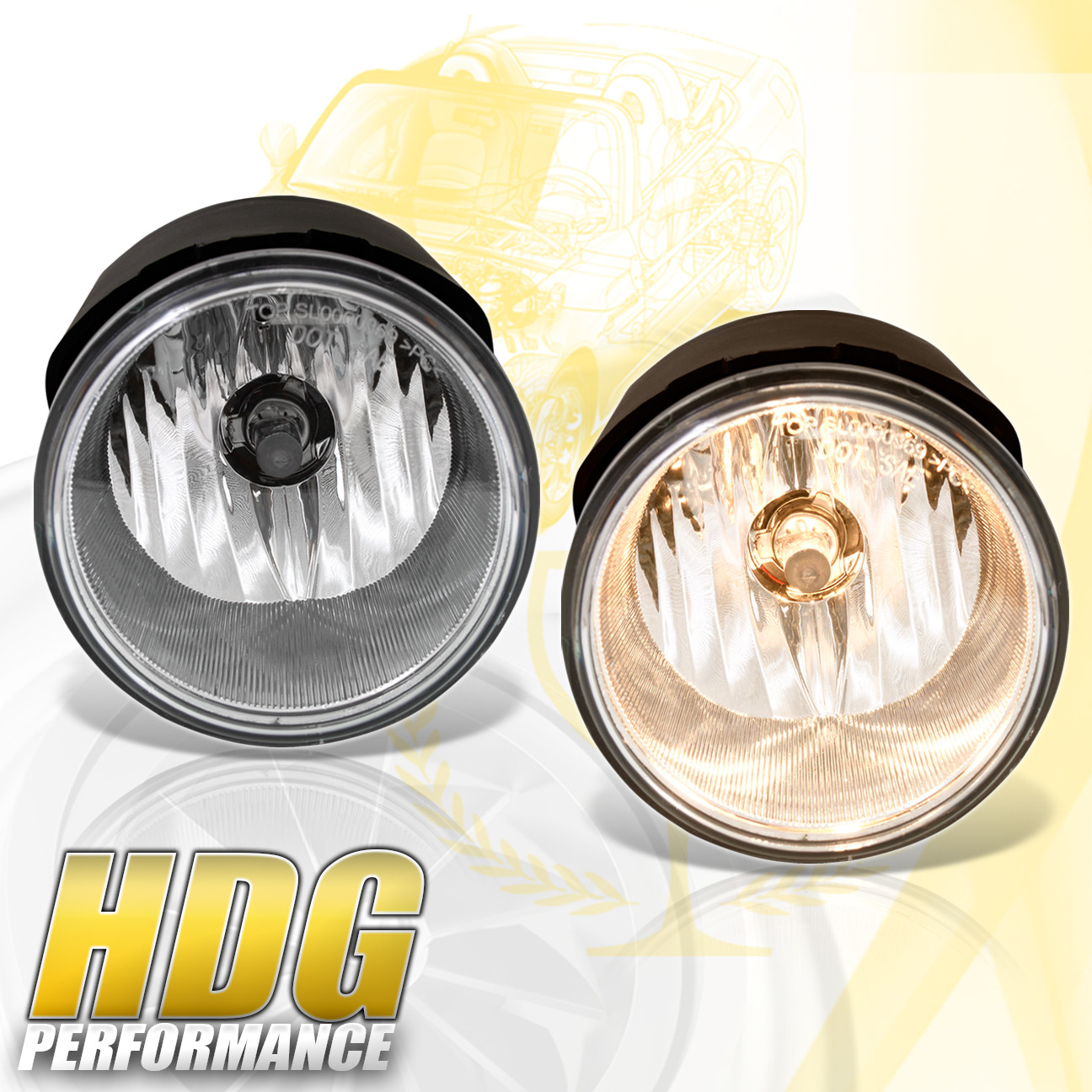 For 2005 2010 Chrysler 300 Caliber Srt8 Fog Lights Lamps