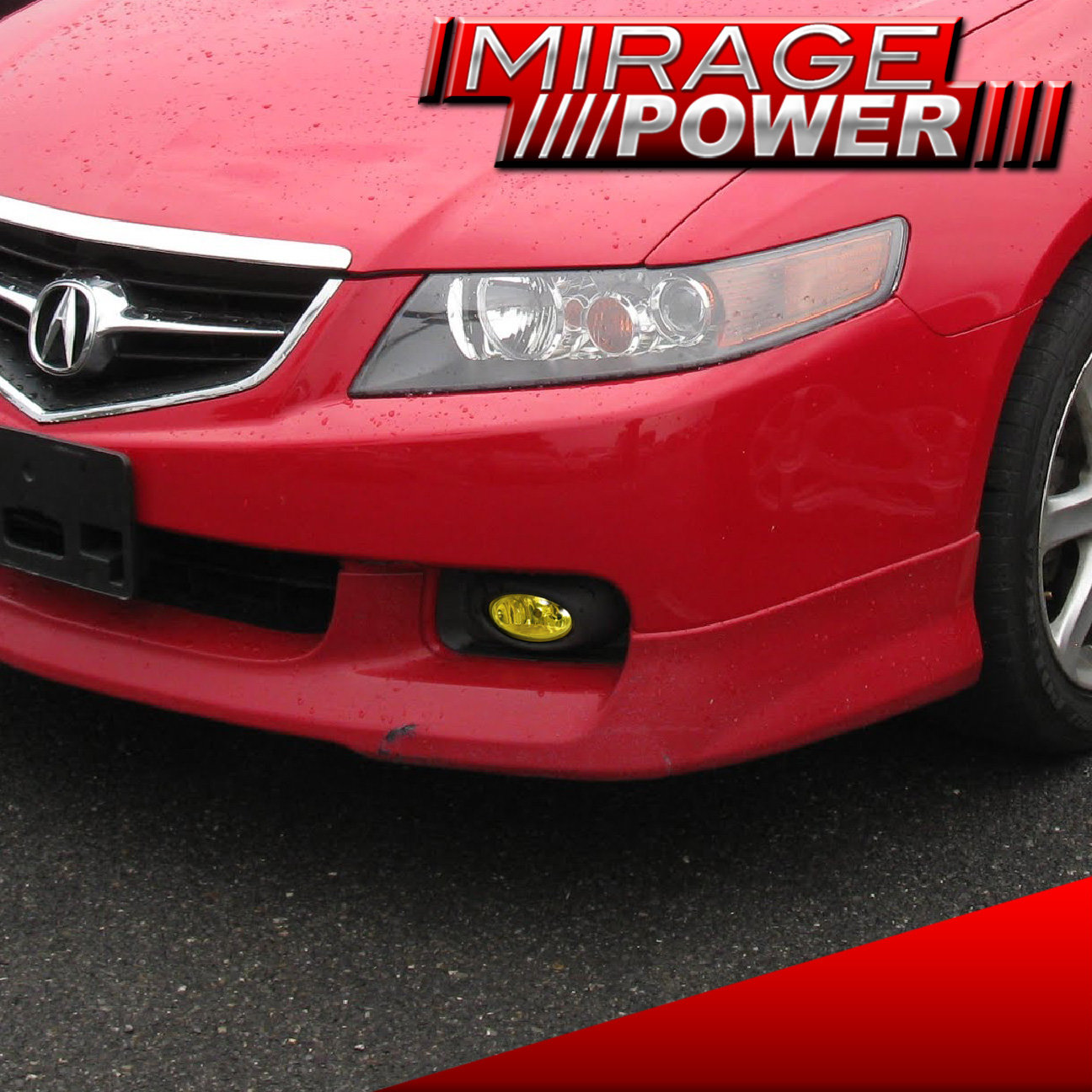 For 0405 Acura Tsx Fog Light Yellow Lamp Bumper Driving Pair Assembly