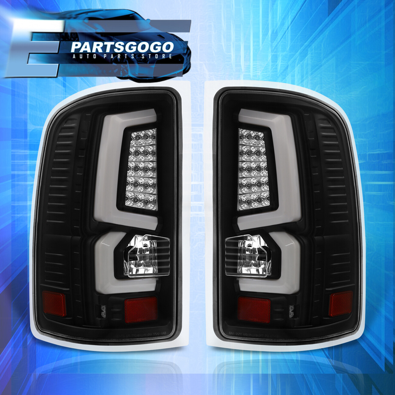 For 07-13 Gmc Sierra 1500 HD C-Streak Led Brake Tail ... For 07-13 Gmc Sierra 1500 HD C-Streak Led Brake Tail ...