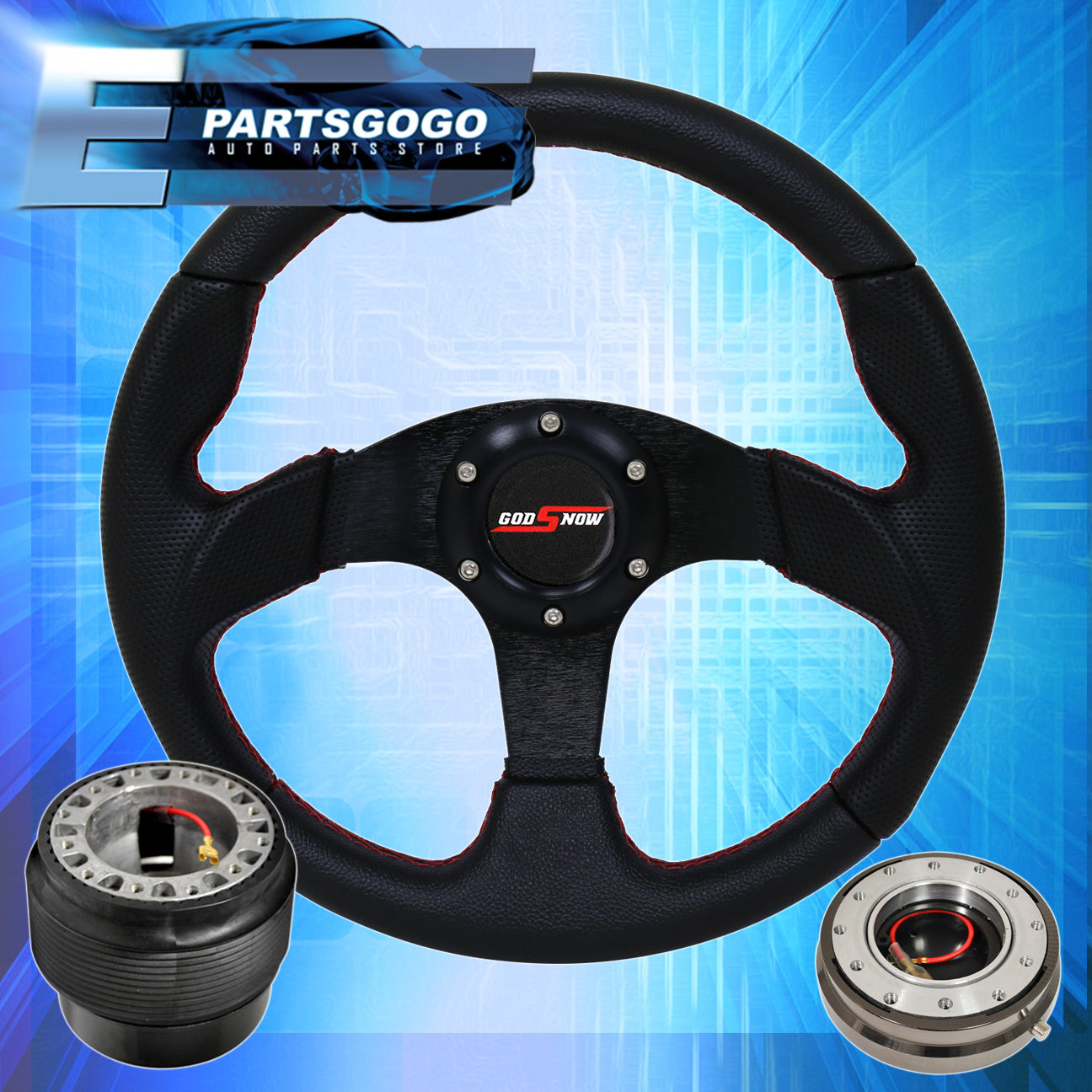 Gold Quick Release Hub For 90-97 Miata Godsnow Black Yellow Steering Wheel