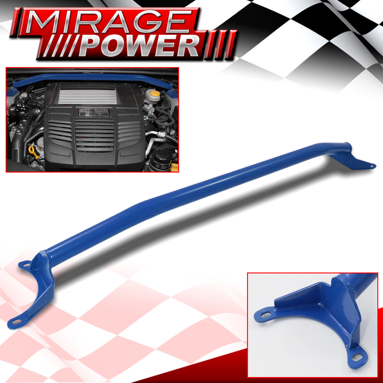For 1520 Subaru Wrx Sti Front Strut Brace Bar Tower Handling Blue Jdm