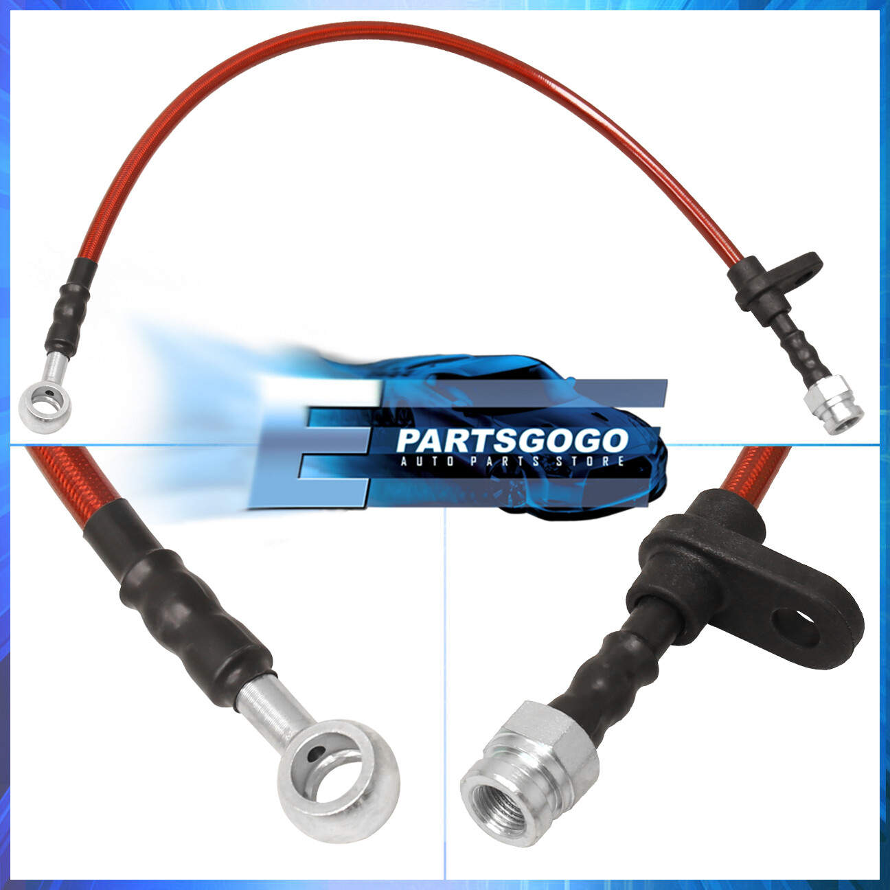 For 98-02 Accord CG JDM Front Rear S/S Braided Hose Oil Brake Lines ...