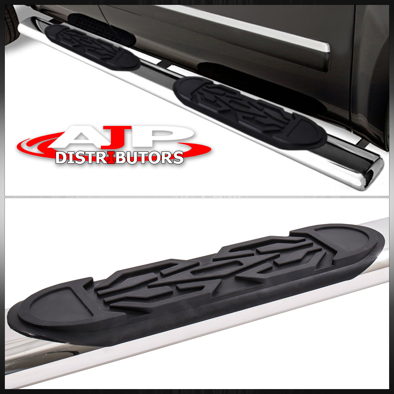 6" Chrome Oval Side Step Bar Nerf Running Board For 2001-2003 Ford F150 F-150 | eBay 2003 Ford F 150 Running Board Brackets