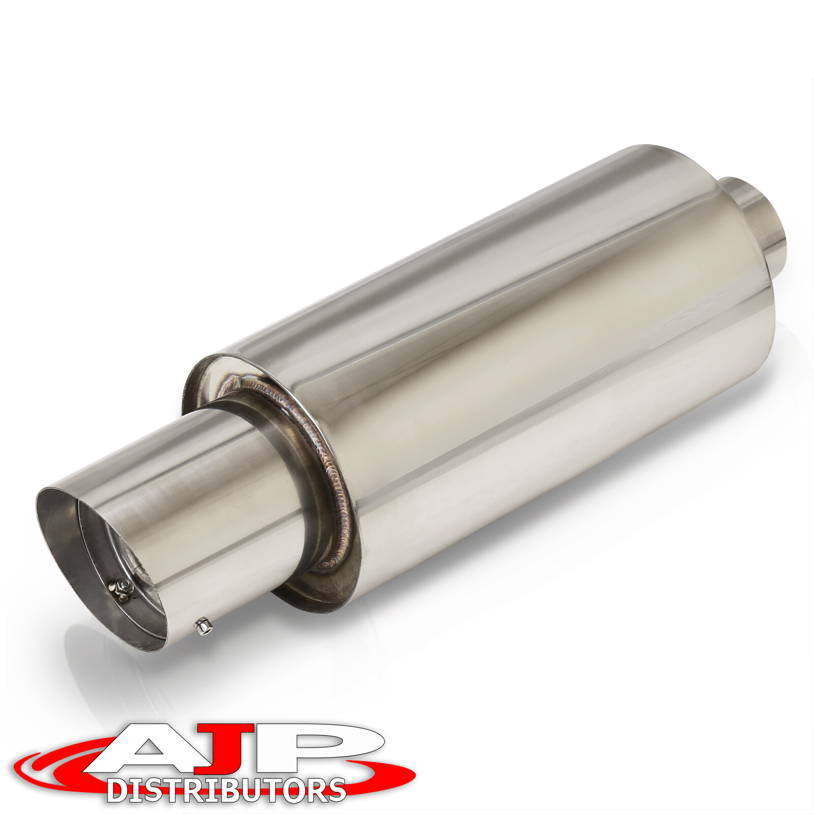 4/" Slant Cut Tip 2.5/" Inlet N1 Style Stainless Steel Weld-on Muffler Universal 2