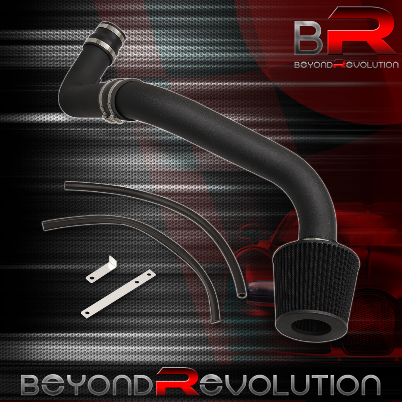 Black Filter for 94-01 Acura Integra DC2 GS LS RS Cold Air Intake Induction Kit
