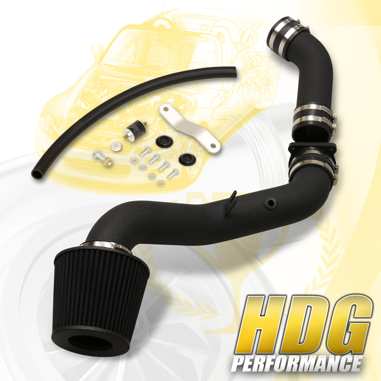 Performance Black Cold Air Intake For 20032006 Nissan 350Z / Infiniti