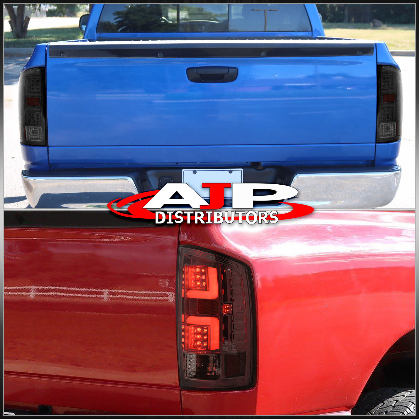 Smoked LED Tail Lights Neon Tube For 2007-2008 Dodge Ram 1500 07-09