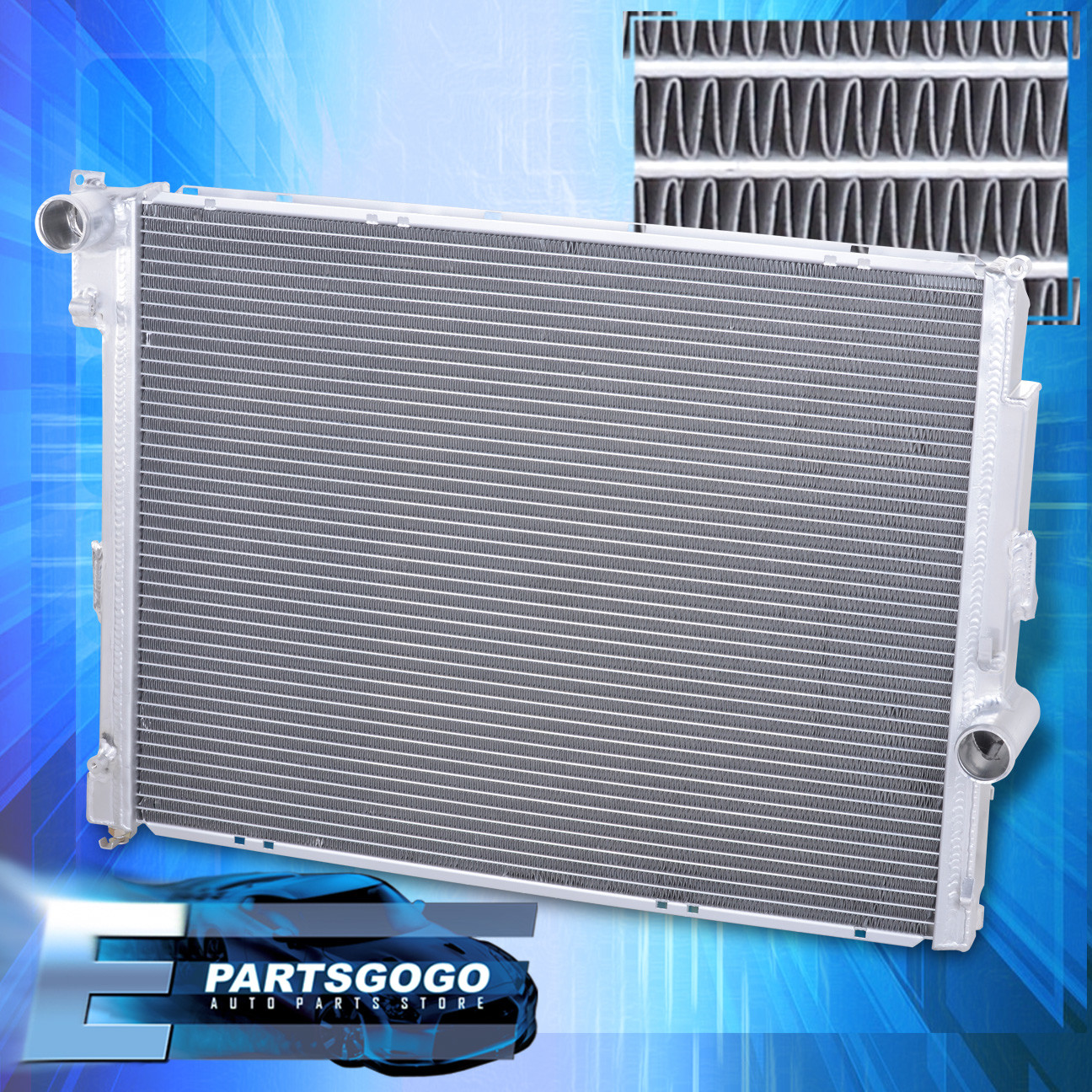 For 1999-2006 BMW E46 3-Series / E85 Z4 I6 M/T Dual Core Full Aluminum Radiator | eBay
