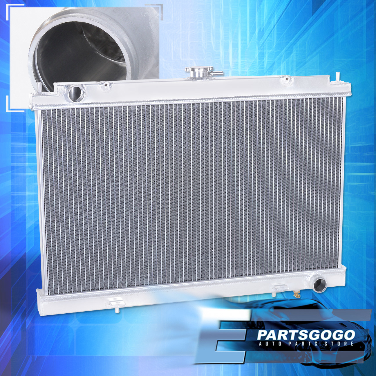 Radiator-1 Row Plastic Tank Aluminum Core CSF 3433