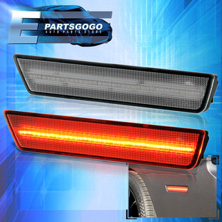 For 08-14 Challenger / 11-14 Charger Rear Red LED Side Marker Light Pair Clear