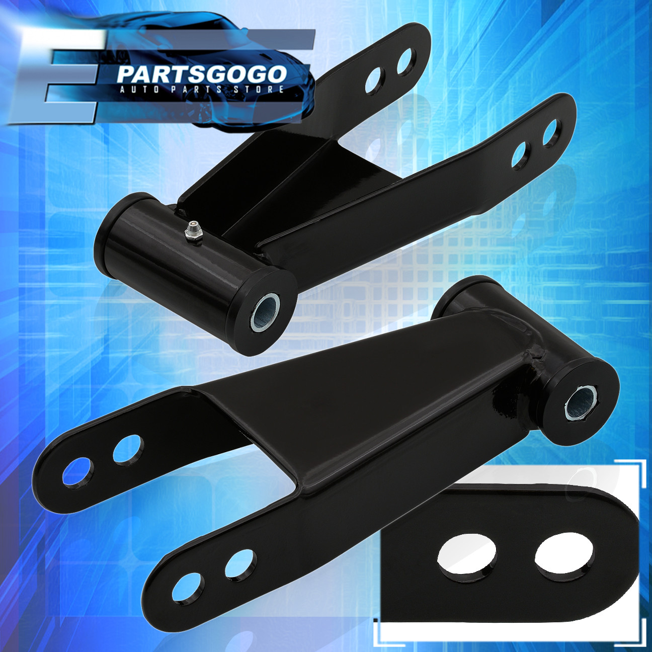 For 9703 Ford F150 2" 1" Rear Lowering Shackles Suspension Shackles