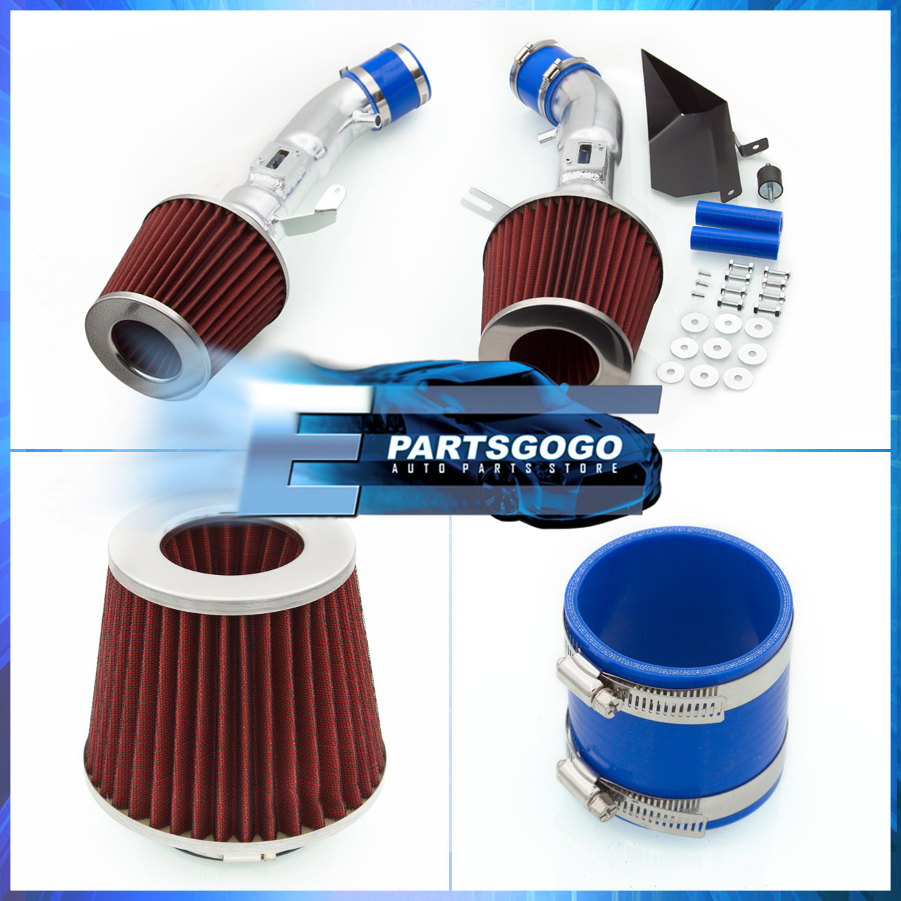 For 0920 Nissan 370Z / 0813 G37 VQ Performance Dual Cold Air Intake