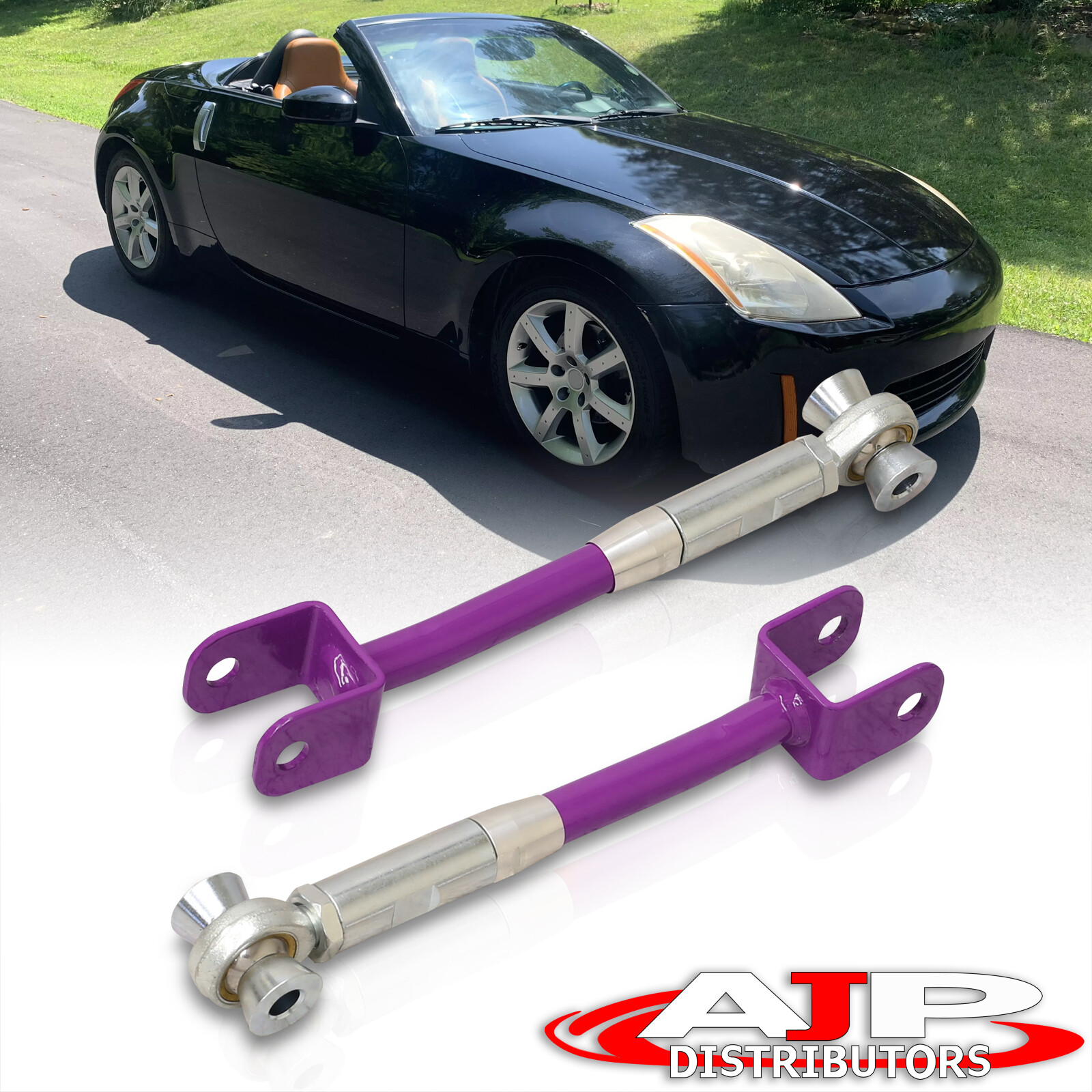 Purple Adjustable Racing Rear Camber Control Arms Kit For 20032009