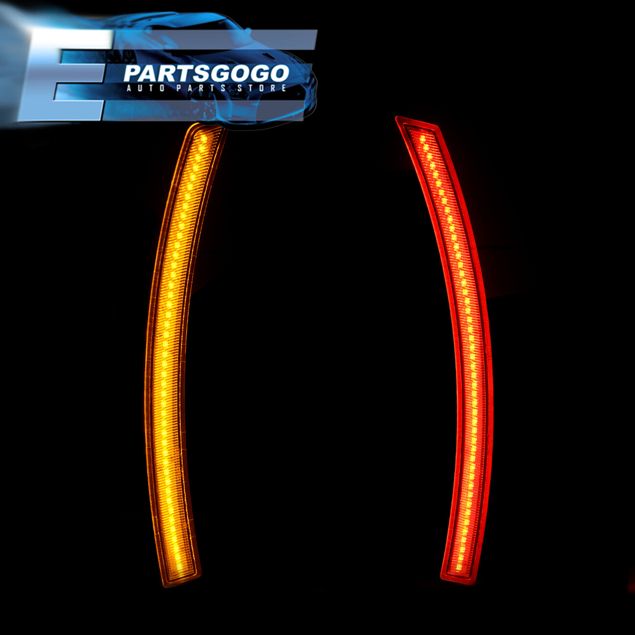 For 1419 Chevy Corvette C7 Full LED Set 4x Clear Turn Signal Side