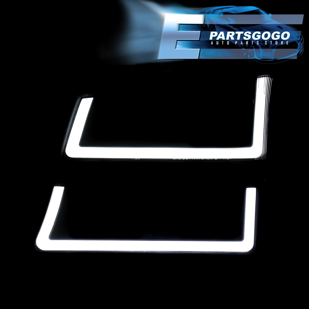 For 0307 Silverado 4pcs LED DRL Smoked Lens Headlights + Parking