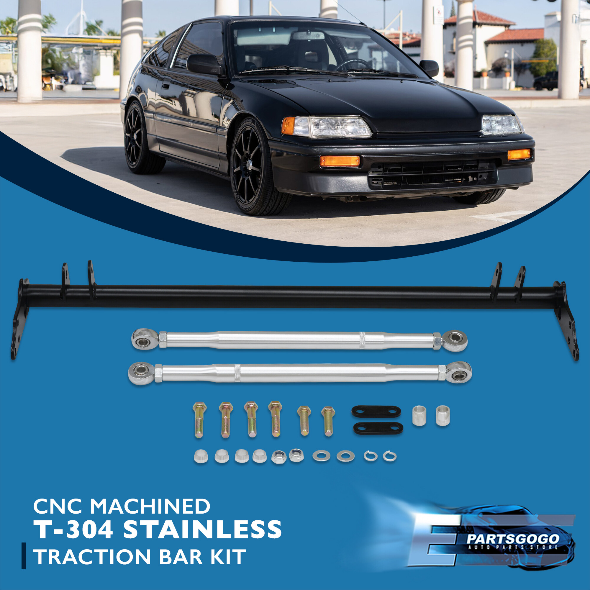 For 8891 Honda Civic CRX Front Suspension Traction Control Arm Lower Tie Bar eBay