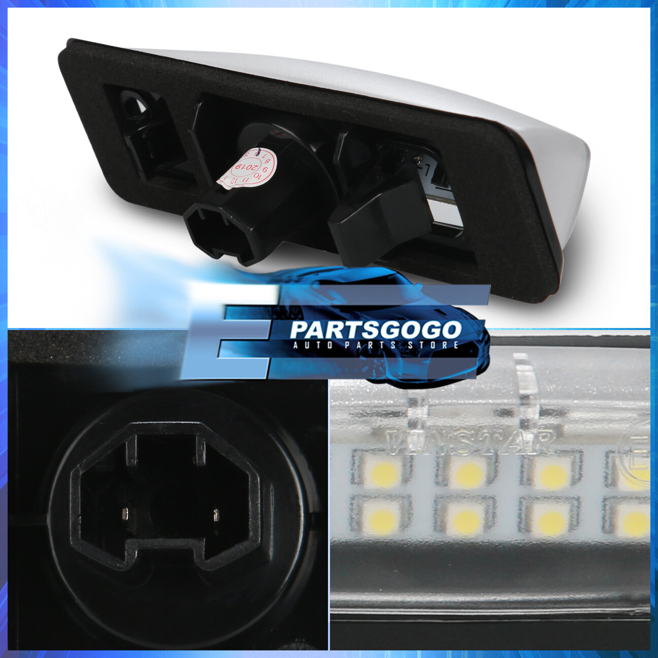 For Lexus IS300 GS300 ES300 RX330 LS430 White SMD LED License Plate Lights Pair eBay