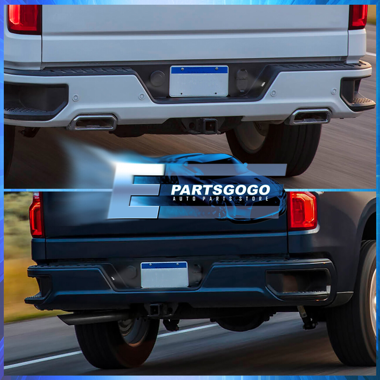 For 1421 Silverado Sierra 1500 2500HD 3500HD White SMD LED License