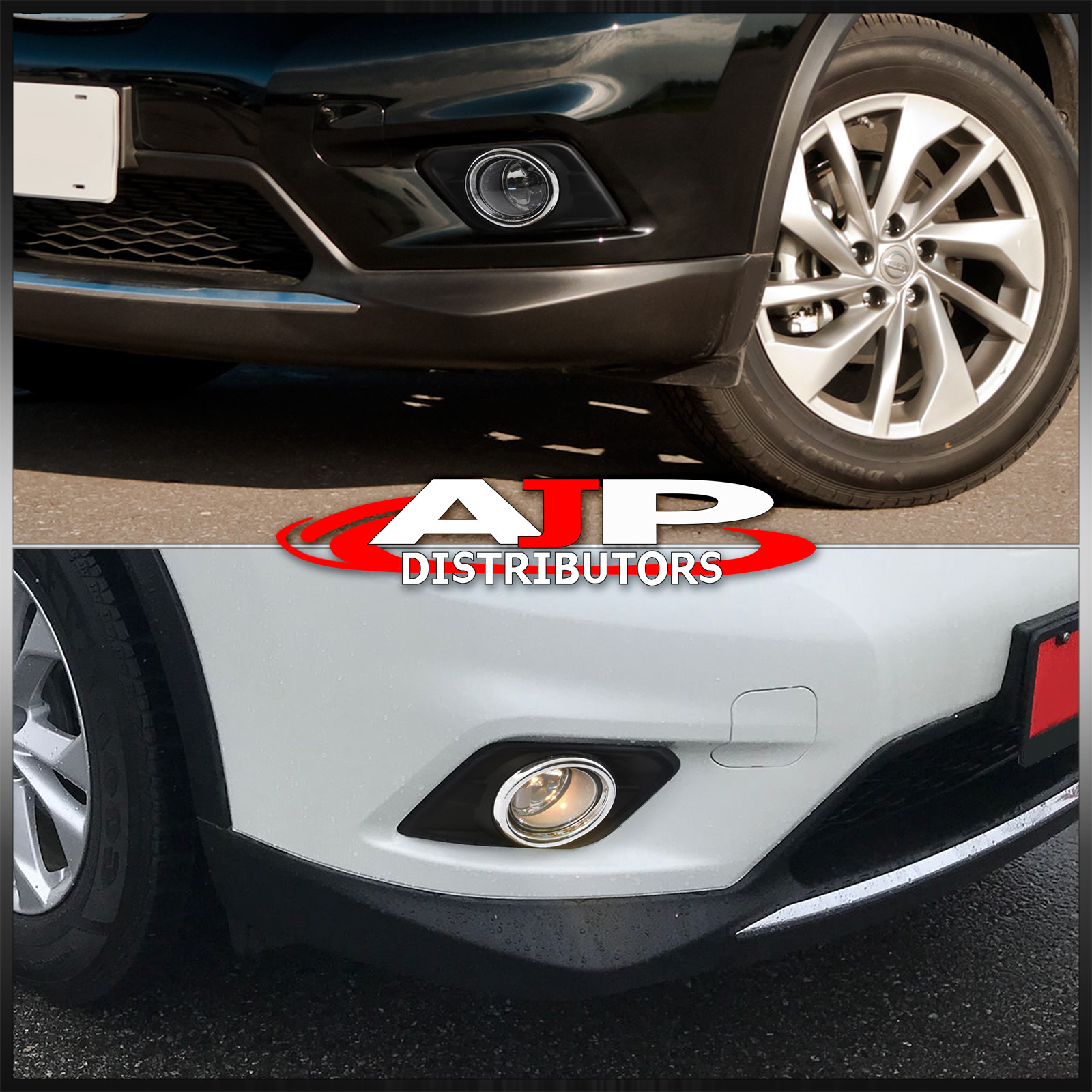 Clear Fog Lights Pair Left Right + Wiring Switch Harness For 2014-2016