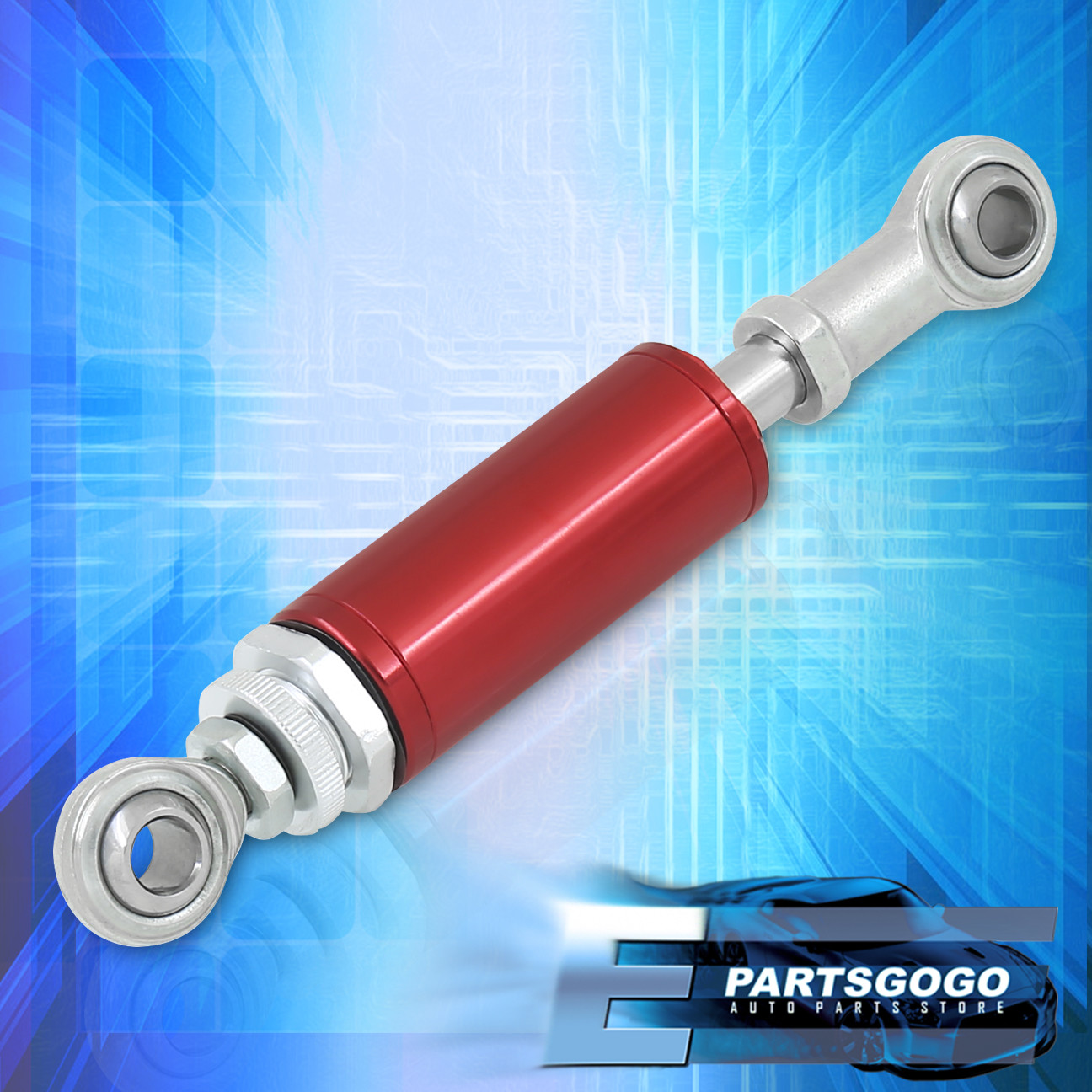 Universal 6" Red Aluminum Engine Shock Absorber Torque Damper