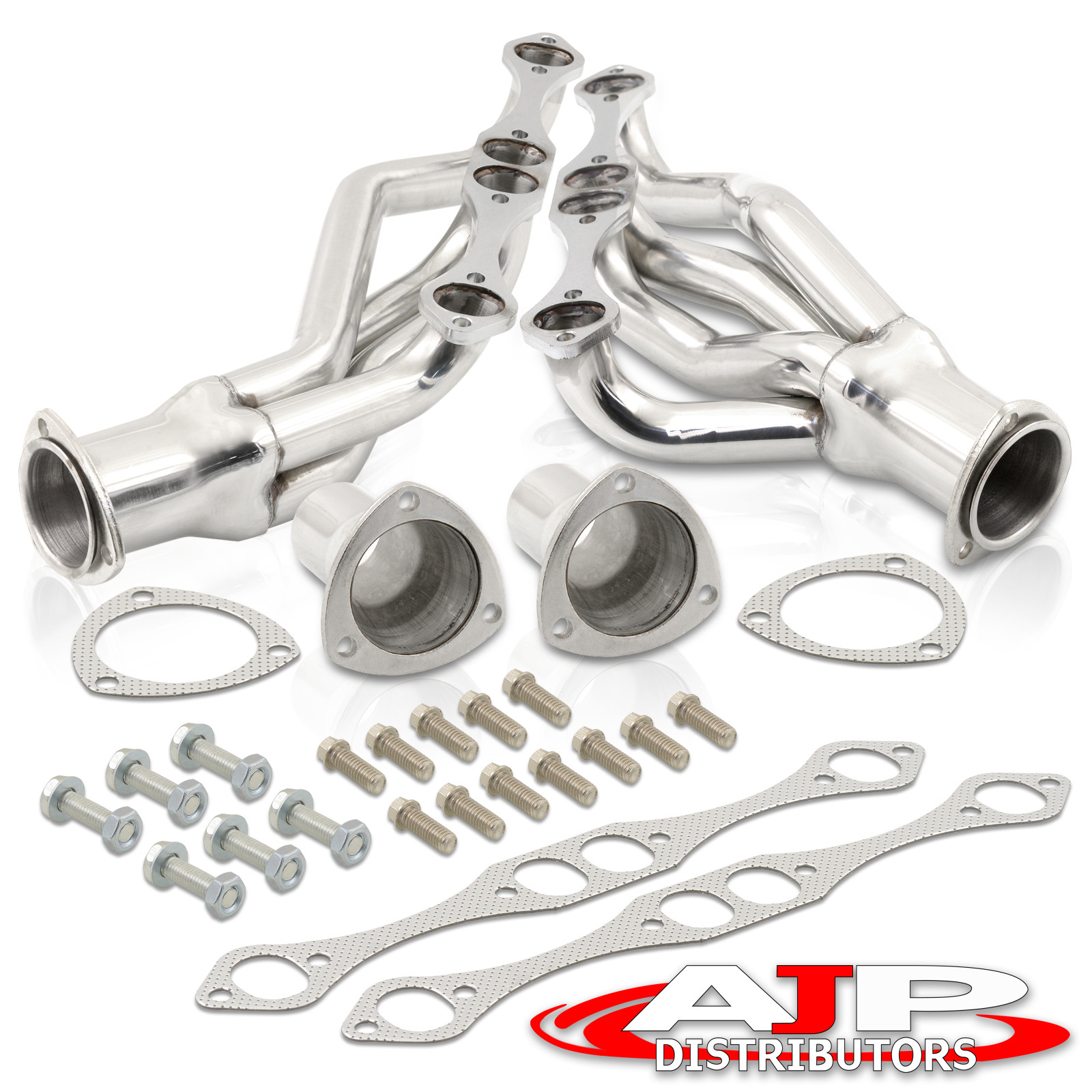 Stainless Exhaust Shorty Headers Kit For Chevy Small Block 265 305 327.