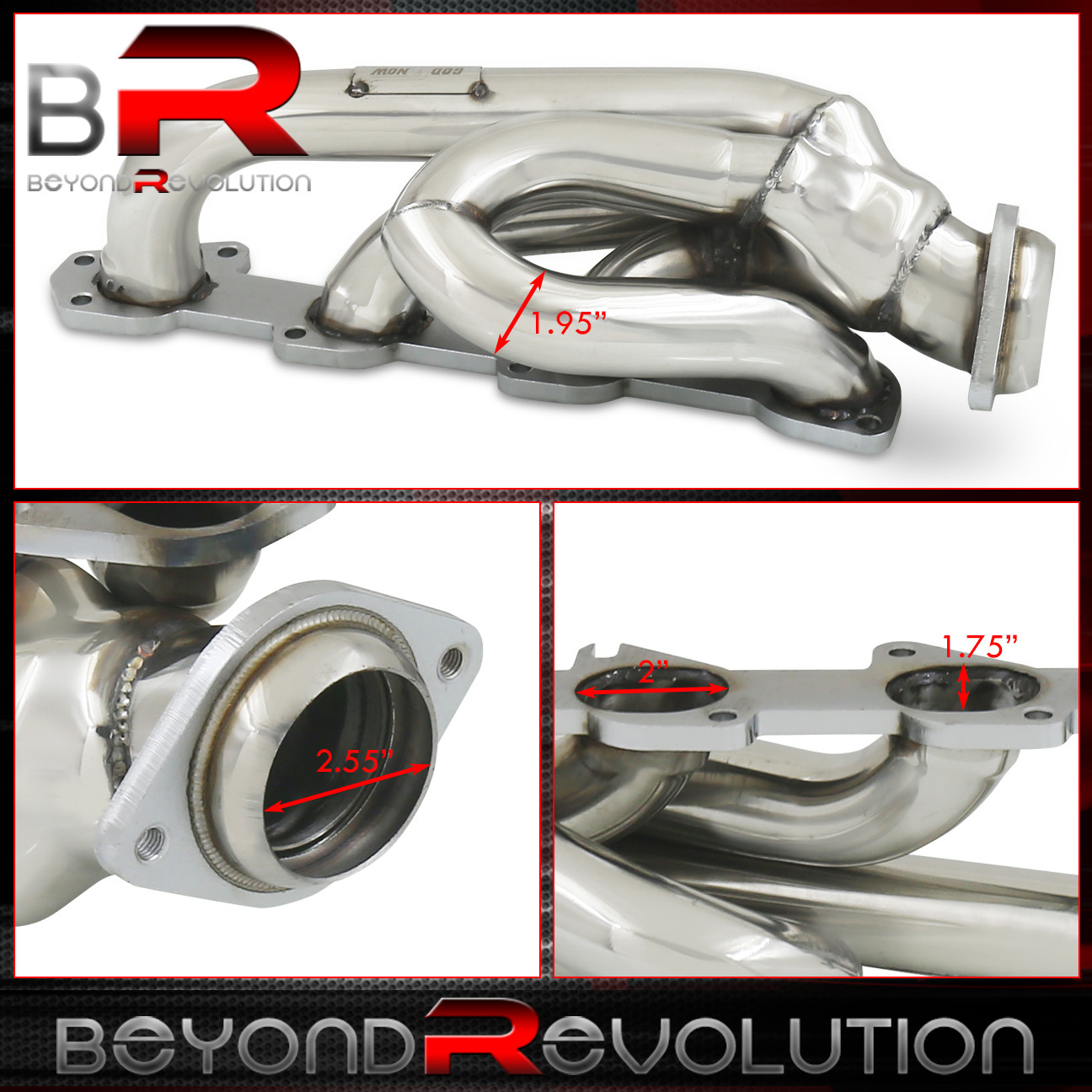 Car & Truck Parts Stainless Shorty Exhaust Header Manifold For 0916