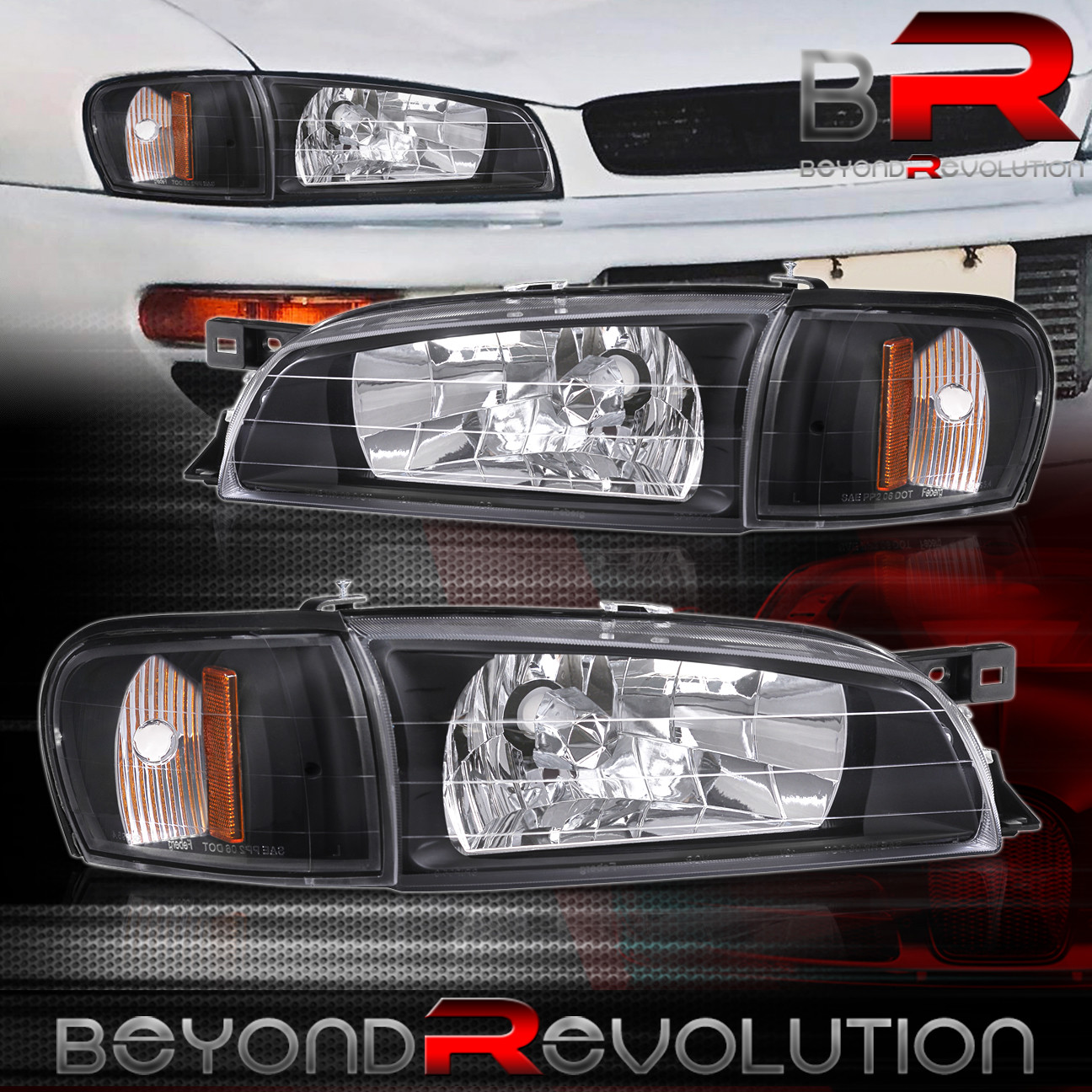 レトロライト　impreza magazine Amazon.com: GAZOZ PERFORMANCE Crystal Amber Corner Lights Lamps W