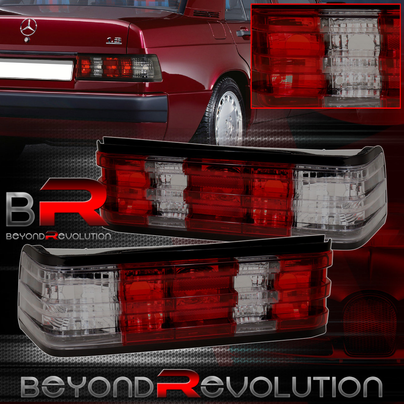 Mercedes benz 190e tail lights